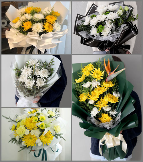 安徽阜阳市临泉县谢集乡陈老村白事花束代送